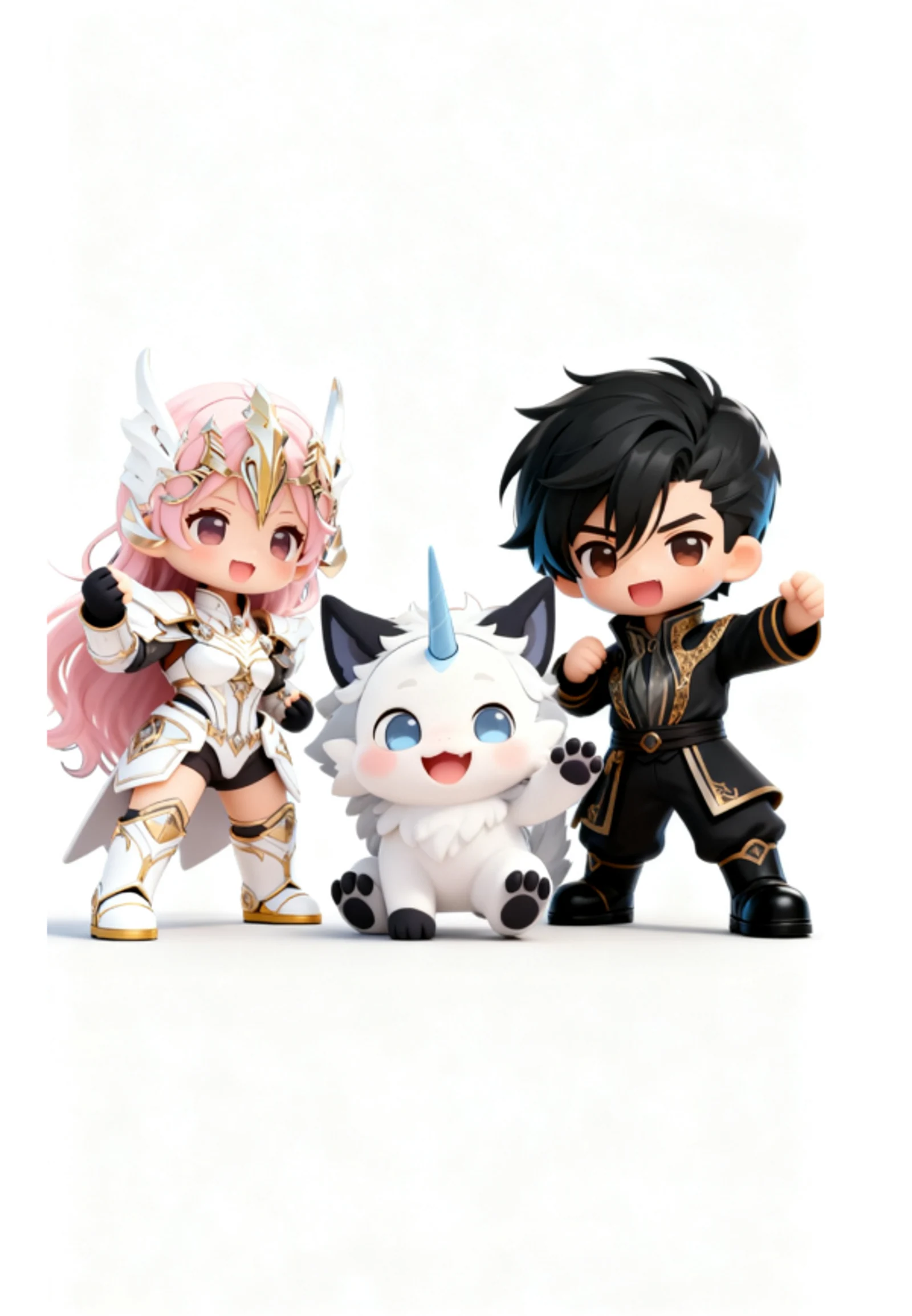 Baibai & the chibi series · Sanjiesan concept artwork