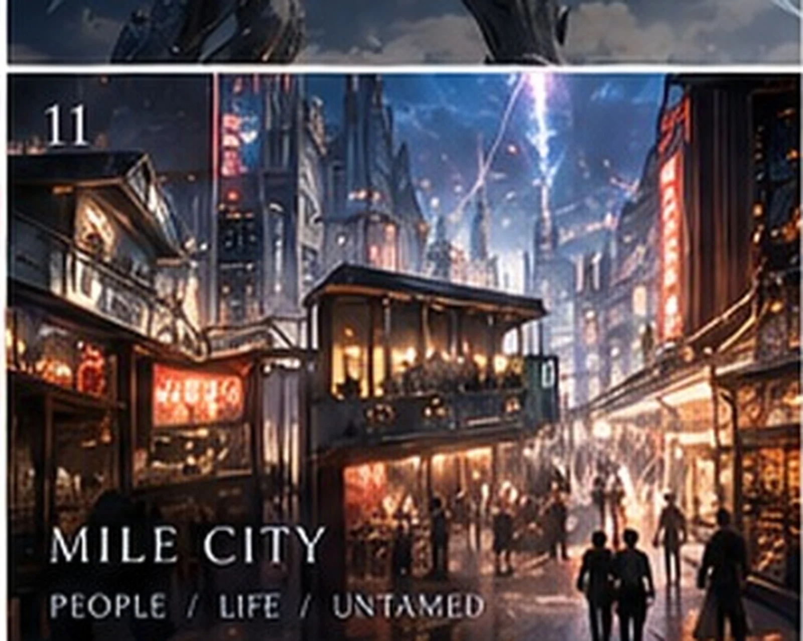 Mile City · street atmosphere · Sanjiesan concept artwork